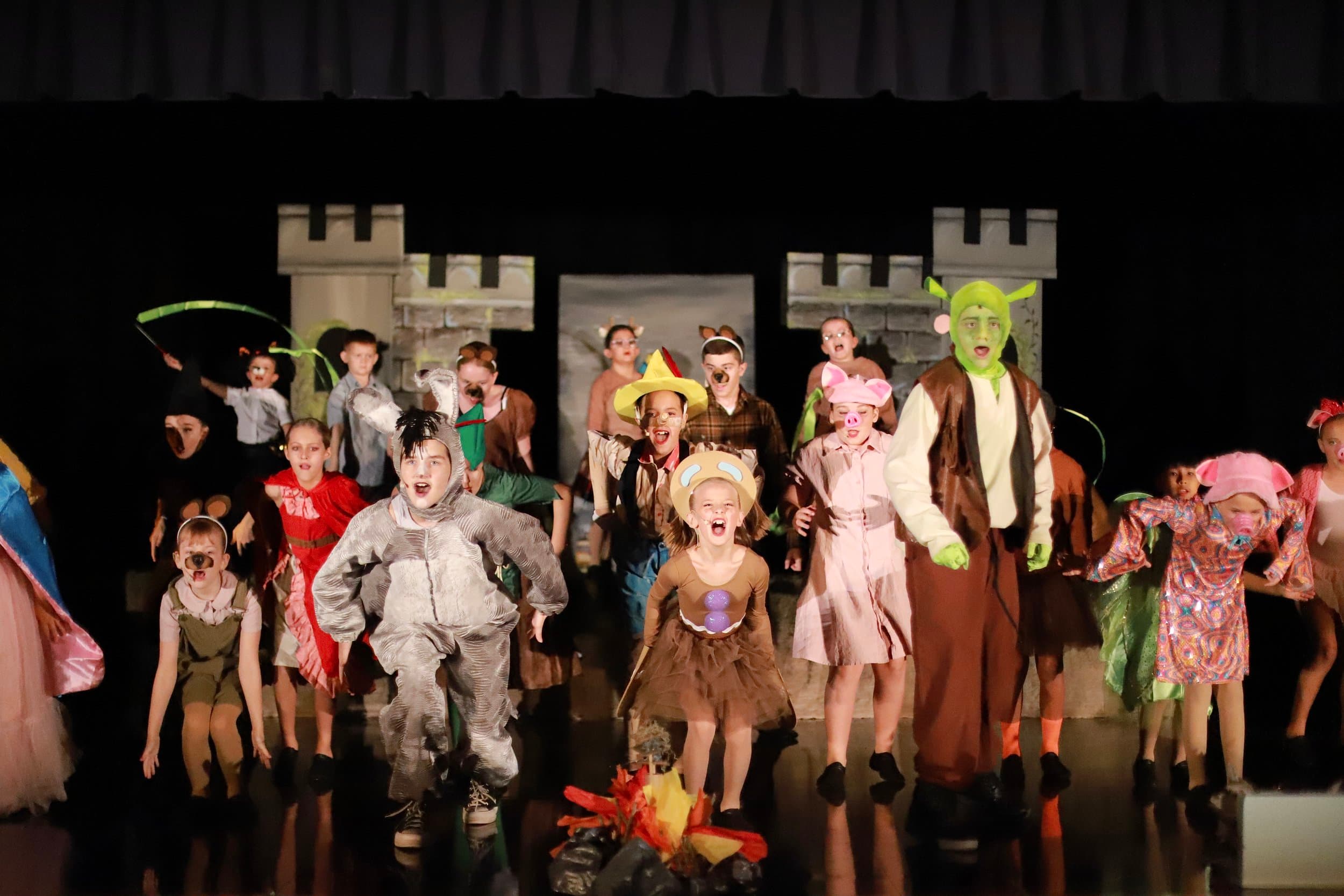 Homeschool Theatre Troupe students in performance